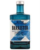 Barrister Navy Strength Gin indeholder 70 centiliter gin med 55 procent alkohol